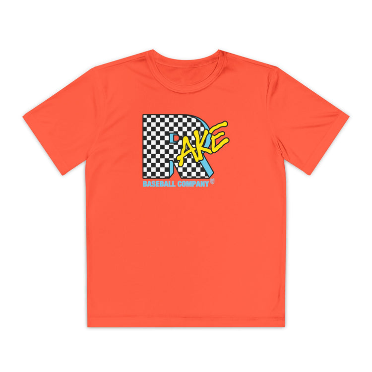 Kids Rake TV Dry Fit Tee - Rake Baseball Company - RAKE BASEBALL | BASEBALL T-SHIRT | BASEBALL CLOTHING | GOOD VIBES ONLY