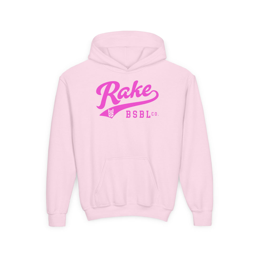 Kids Rake Script (Pink) Hoodie