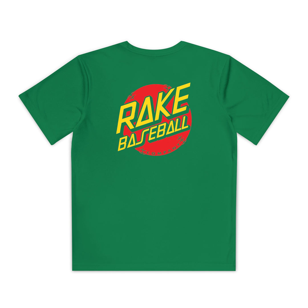 Kids Rake Dot Dry Fit Tee - Rake Baseball Company - RAKE BASEBALL | BASEBALL T-SHIRT | BASEBALL CLOTHING | GOOD VIBES ONLY