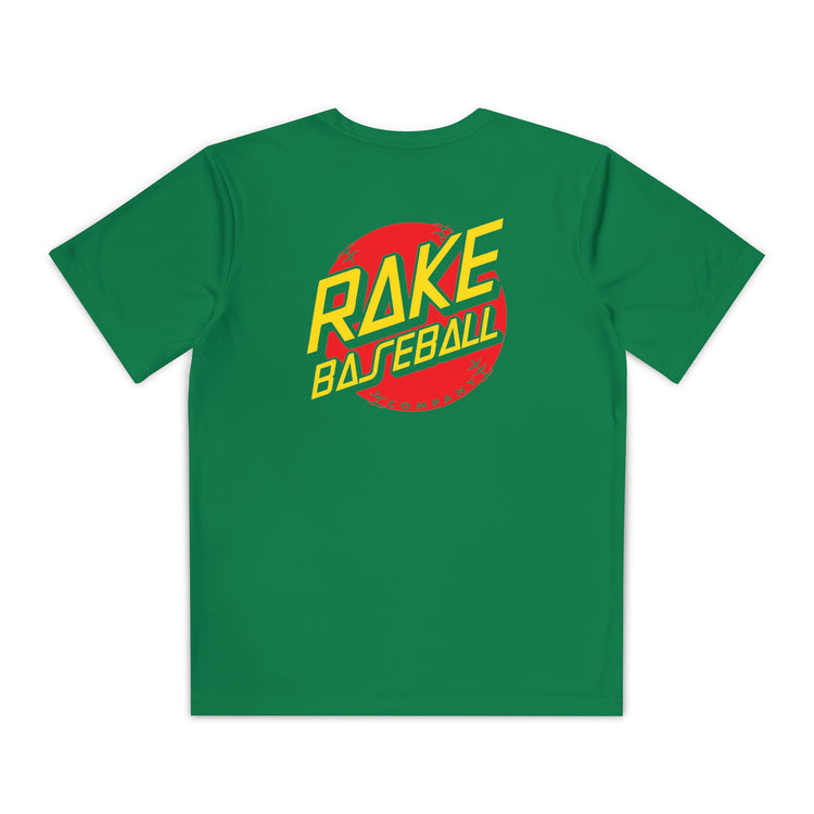 Kids Rake Dot Dry Fit Tee - Rake Baseball Company - RAKE BASEBALL | BASEBALL T-SHIRT | BASEBALL CLOTHING | GOOD VIBES ONLY