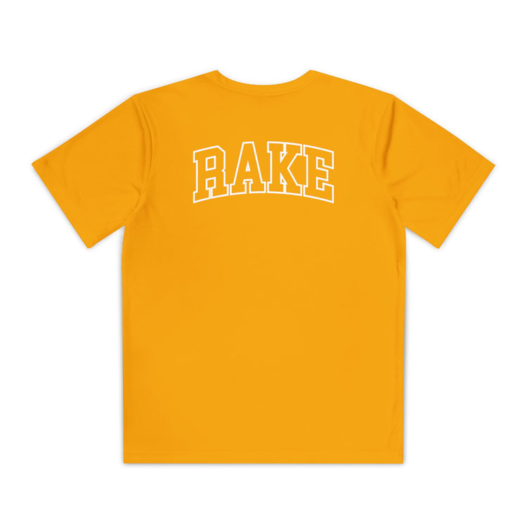 Kids Rockin' Rake Dry Fit Tee - Rake Baseball Company - RAKE BASEBALL | BASEBALL T-SHIRT | BASEBALL CLOTHING | GOOD VIBES ONLY