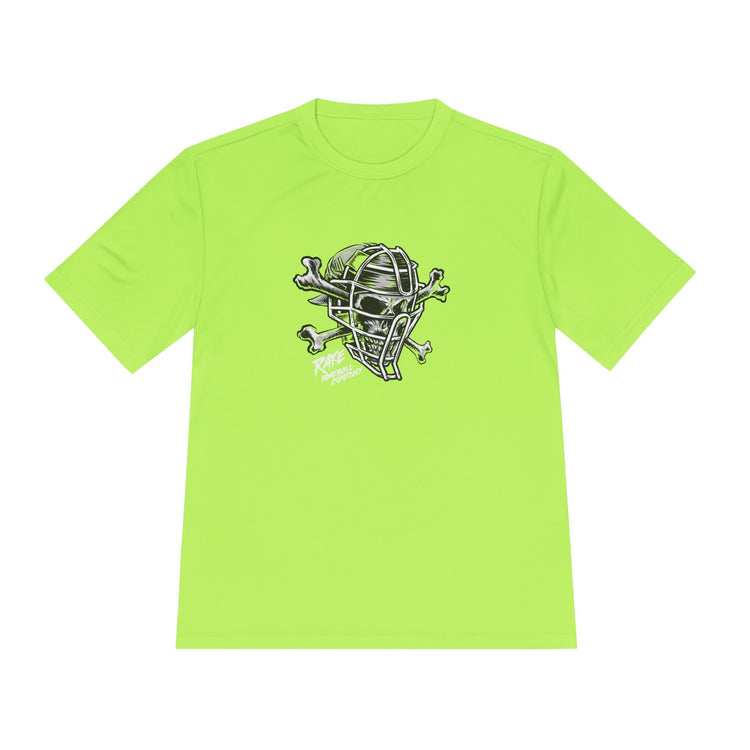 Skull & Bones Catching Dry Fit Tee - Rake Baseball Company - RAKE BASEBALL | BASEBALL T-SHIRT | BASEBALL CLOTHING | GOOD VIBES ONLY