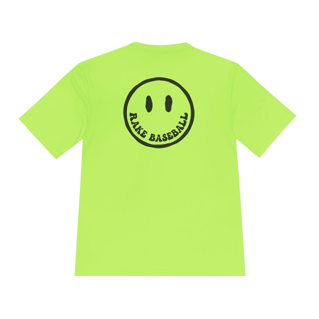 Rake Smile Dry Fit Tee - Rake Baseball Company - RAKE BASEBALL | BASEBALL T-SHIRT | BASEBALL CLOTHING | GOOD VIBES ONLY