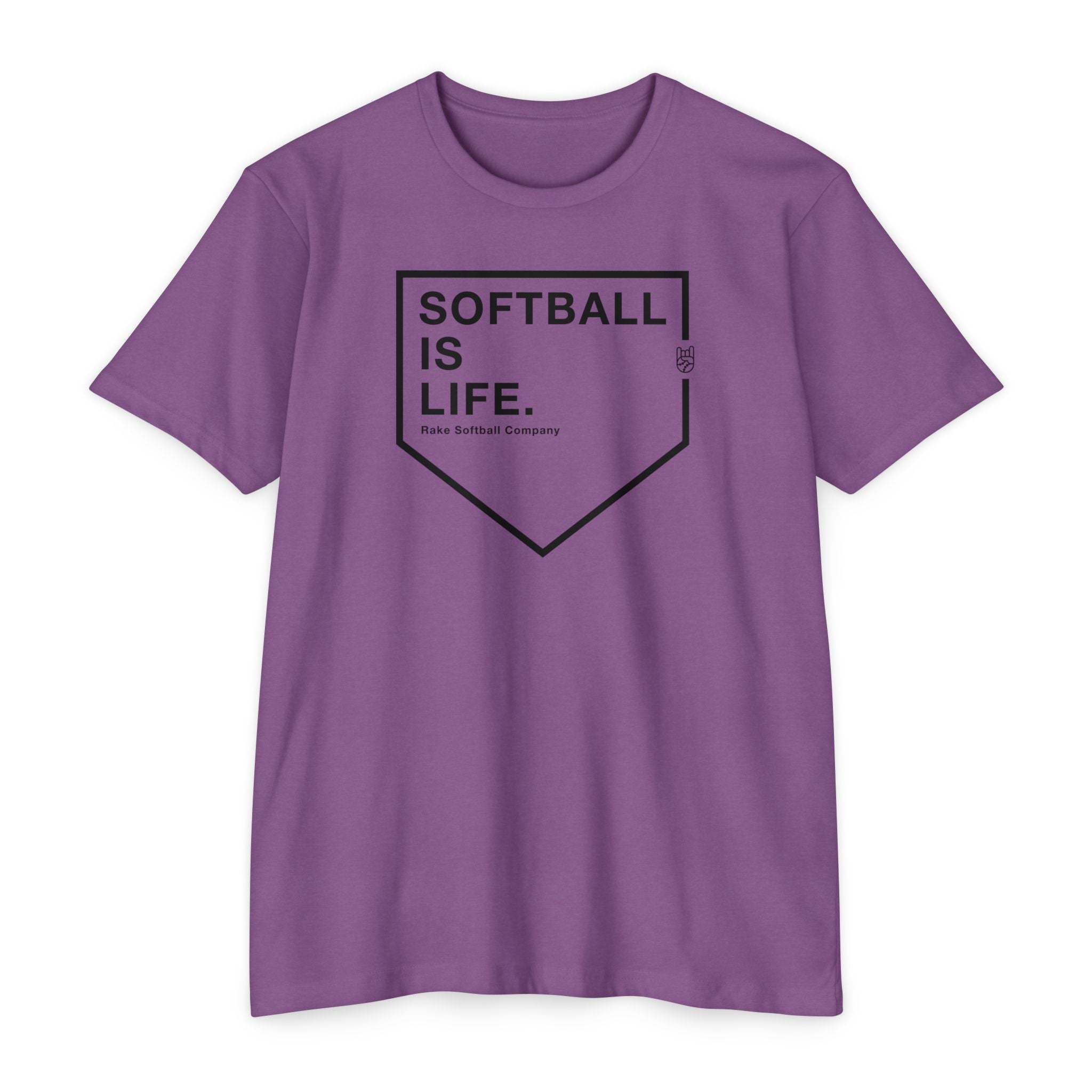 Softball Is Life Tee - Rake Baseball Company - RAKE BASEBALL | BASEBALL T-SHIRT | BASEBALL CLOTHING | GOOD VIBES ONLY