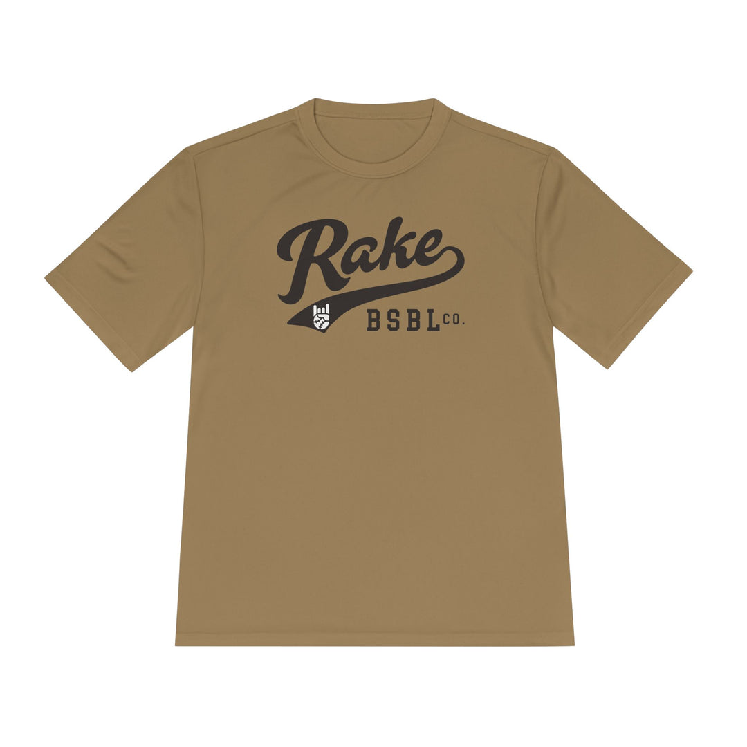Rake Script Dry Fit Tee - Rake Baseball Company - RAKE BASEBALL | BASEBALL T-SHIRT | BASEBALL CLOTHING | GOOD VIBES ONLY