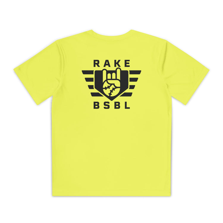Kids Rake Flag Dry Fit Tee - Rake Baseball Company - RAKE BASEBALL | BASEBALL T-SHIRT | BASEBALL CLOTHING | GOOD VIBES ONLY