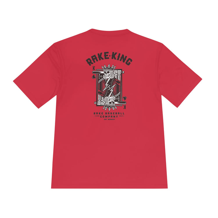 Rake King Dry Fit Tee - Rake Baseball Company - RAKE BASEBALL | BASEBALL T-SHIRT | BASEBALL CLOTHING | GOOD VIBES ONLY