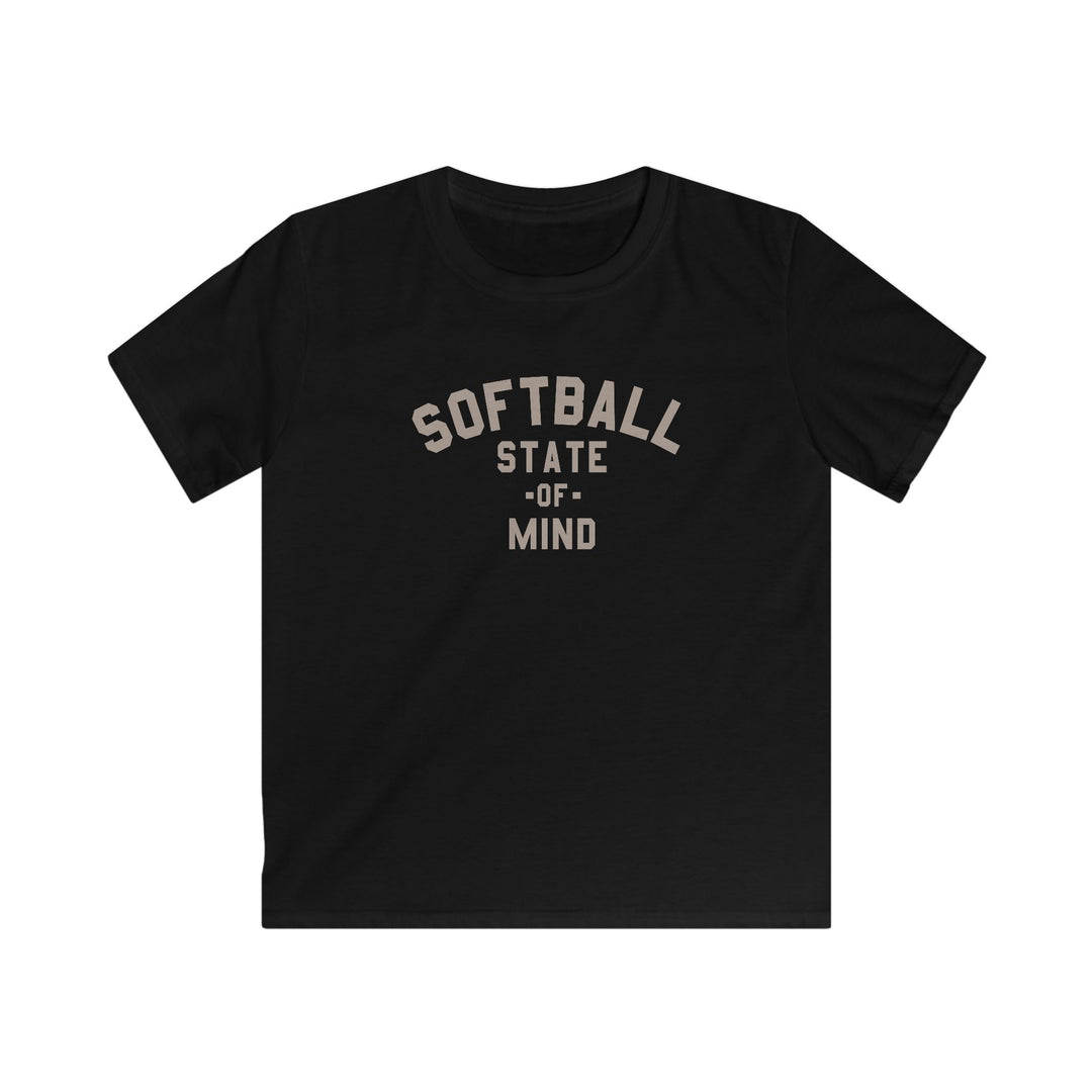 Kids Softball State Of Mind Tee - Rake Baseball Company - RAKE BASEBALL | BASEBALL T-SHIRT | BASEBALL CLOTHING | GOOD VIBES ONLY