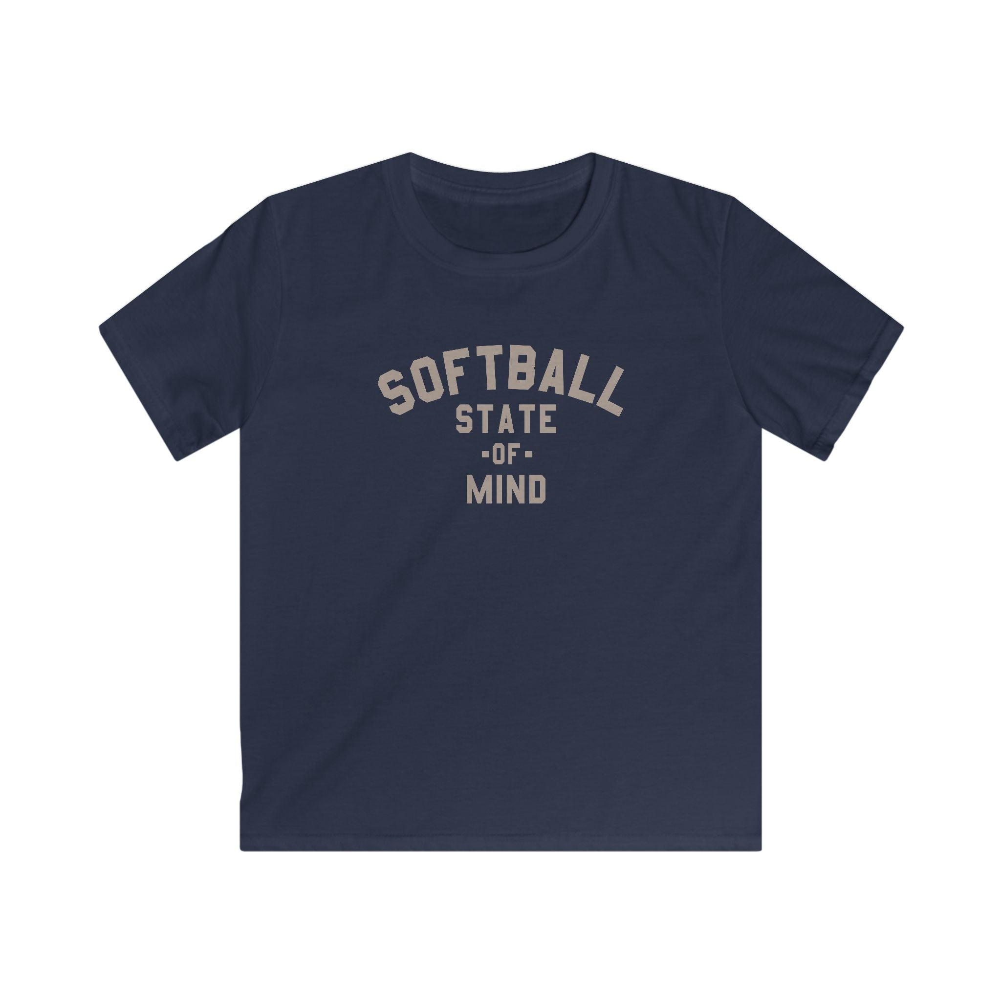 Kids Softball State Of Mind Tee - Rake Baseball Company - RAKE BASEBALL | BASEBALL T-SHIRT | BASEBALL CLOTHING | GOOD VIBES ONLY