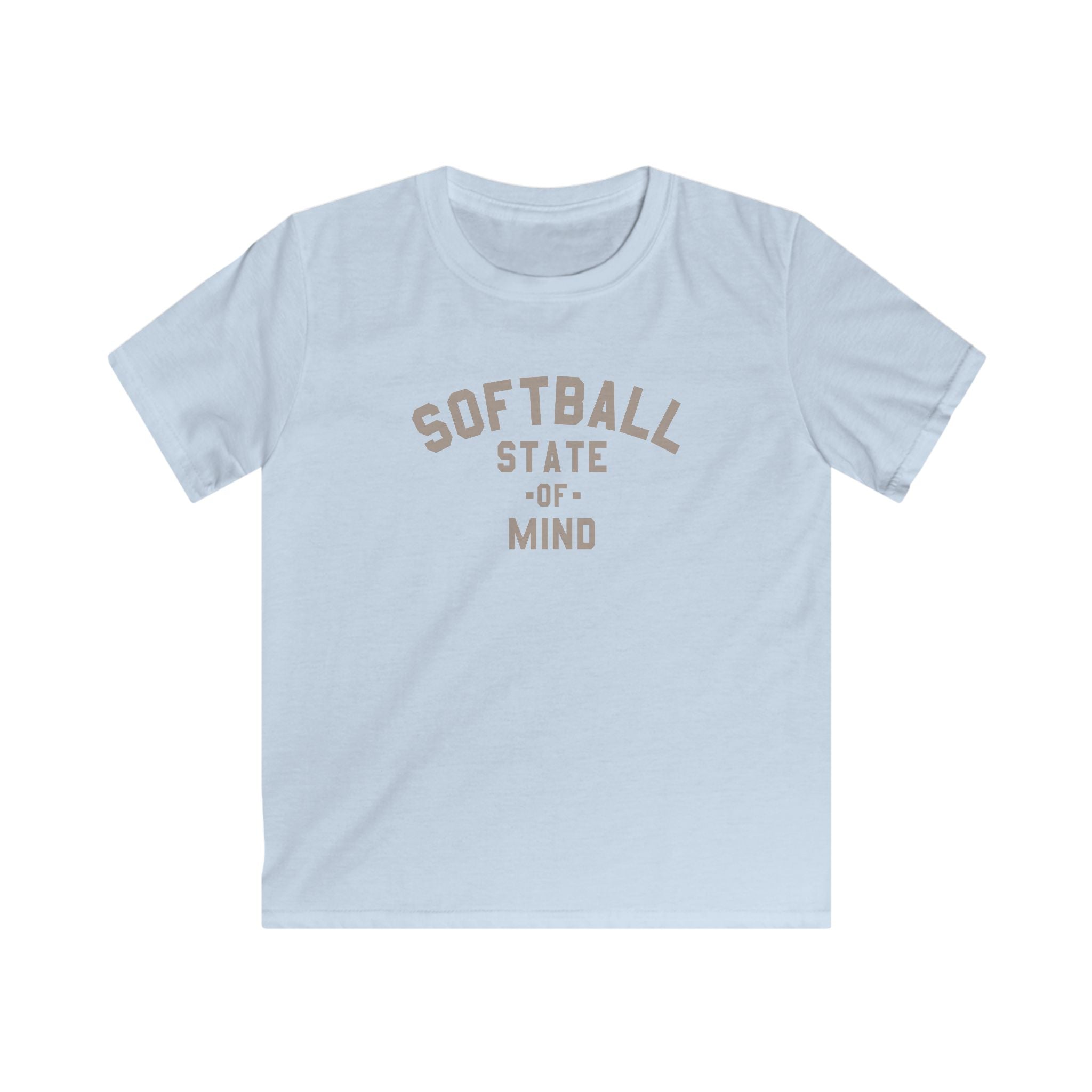 Kids Softball State Of Mind Tee - Rake Baseball Company - RAKE BASEBALL | BASEBALL T-SHIRT | BASEBALL CLOTHING | GOOD VIBES ONLY