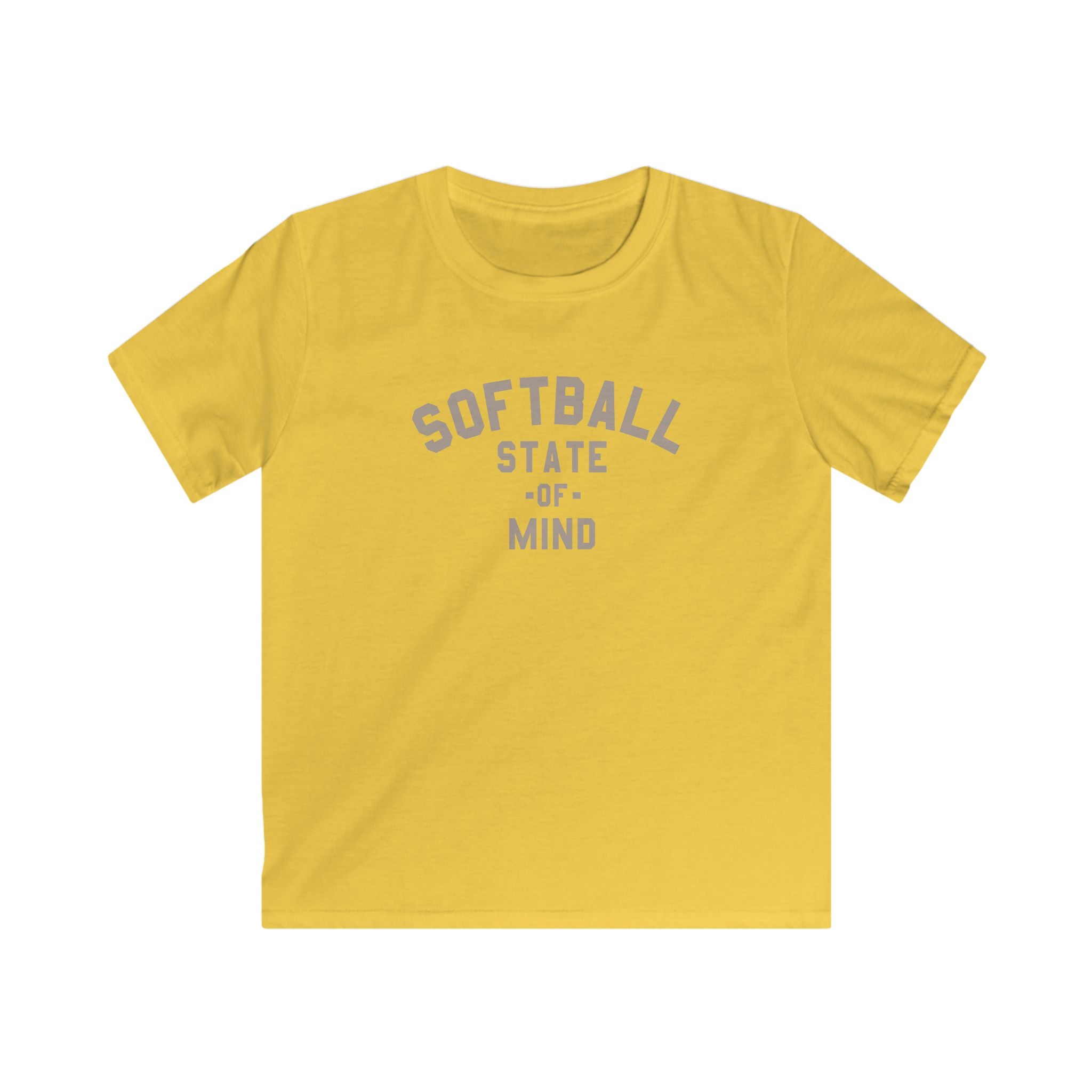 Kids Softball State Of Mind Tee - Rake Baseball Company - RAKE BASEBALL | BASEBALL T-SHIRT | BASEBALL CLOTHING | GOOD VIBES ONLY