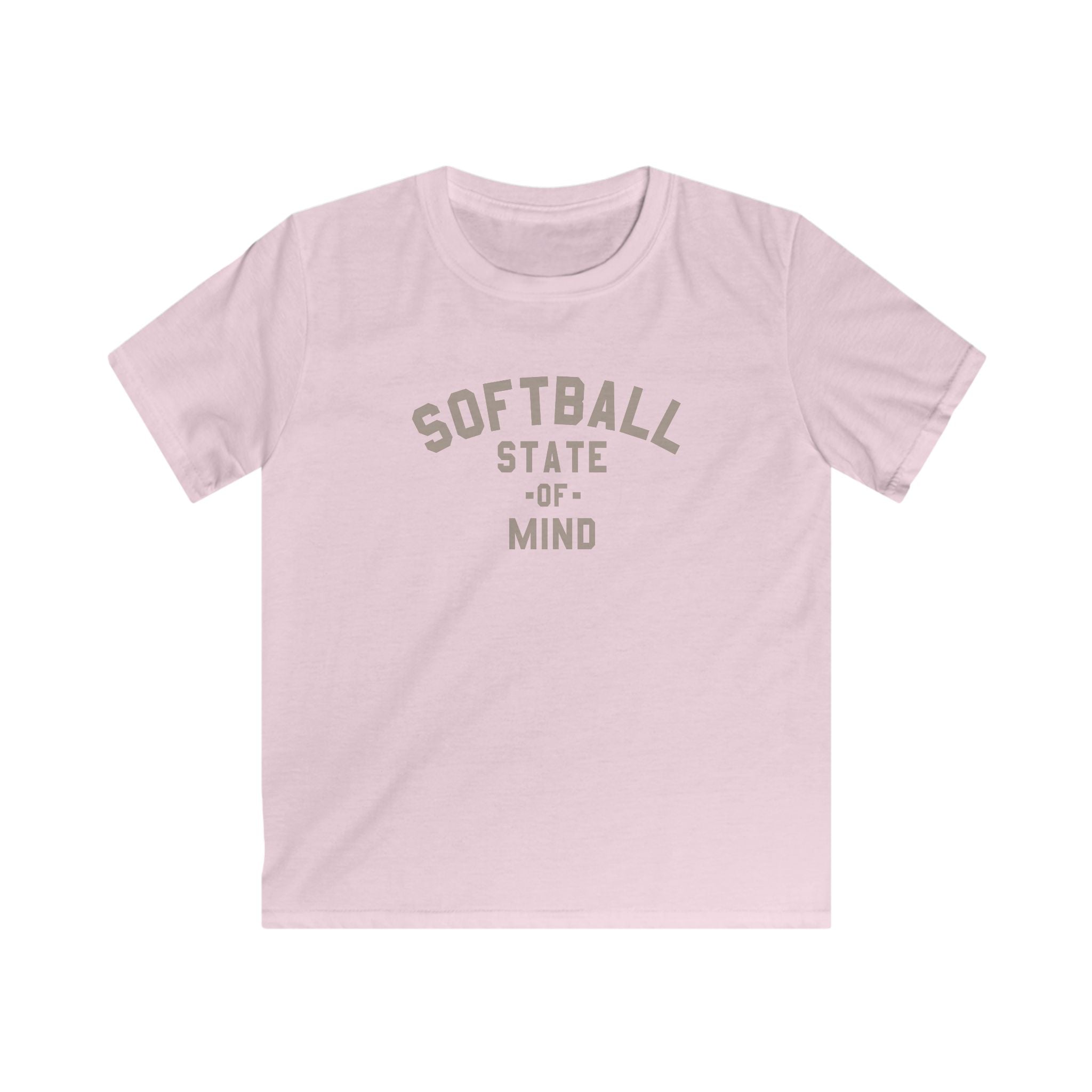 Kids Softball State Of Mind Tee - Rake Baseball Company - RAKE BASEBALL | BASEBALL T-SHIRT | BASEBALL CLOTHING | GOOD VIBES ONLY
