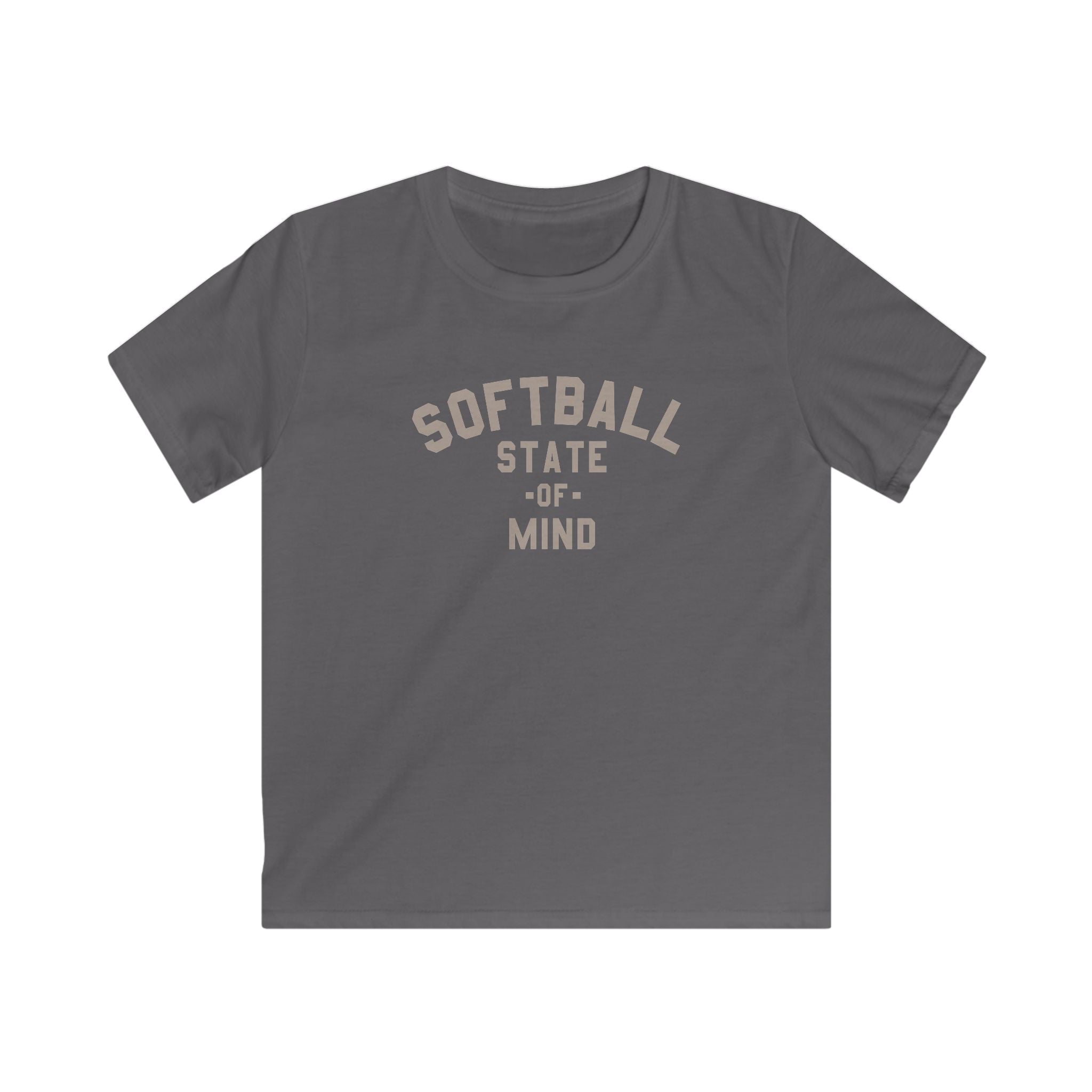 Kids Softball State Of Mind Tee - Rake Baseball Company - RAKE BASEBALL | BASEBALL T-SHIRT | BASEBALL CLOTHING | GOOD VIBES ONLY