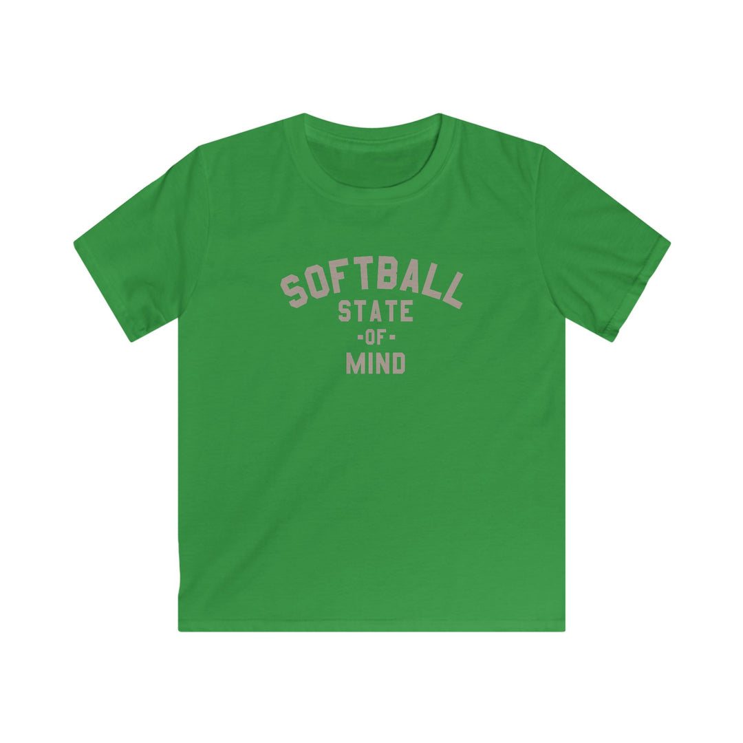 Kids Softball State Of Mind Tee - Rake Baseball Company - RAKE BASEBALL | BASEBALL T-SHIRT | BASEBALL CLOTHING | GOOD VIBES ONLY