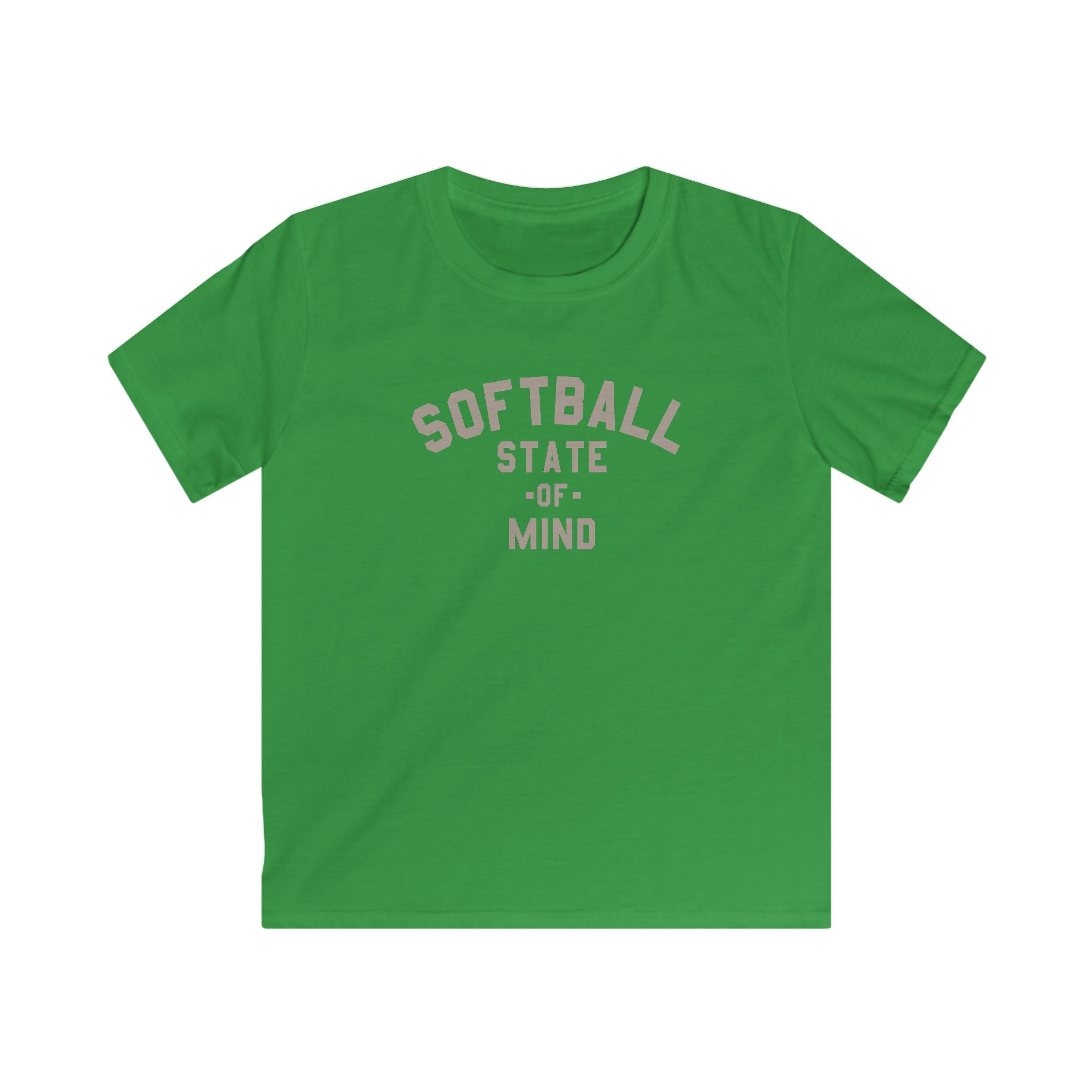 Kids Softball State Of Mind Tee - Rake Baseball Company - RAKE BASEBALL | BASEBALL T-SHIRT | BASEBALL CLOTHING | GOOD VIBES ONLY