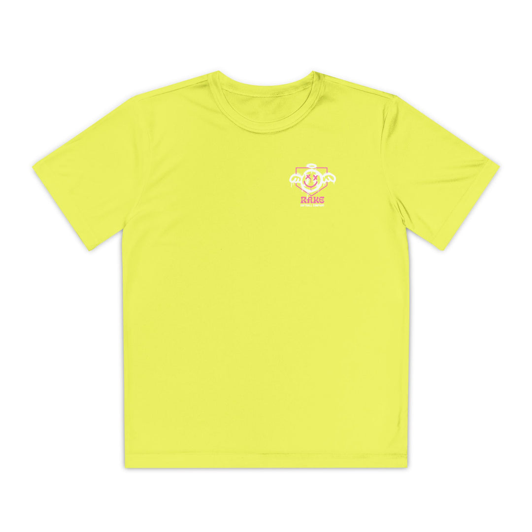 Kids She Angel Drip Softball Dry Fit Tee - Rake Baseball Company - RAKE BASEBALL | BASEBALL T-SHIRT | BASEBALL CLOTHING | GOOD VIBES ONLY