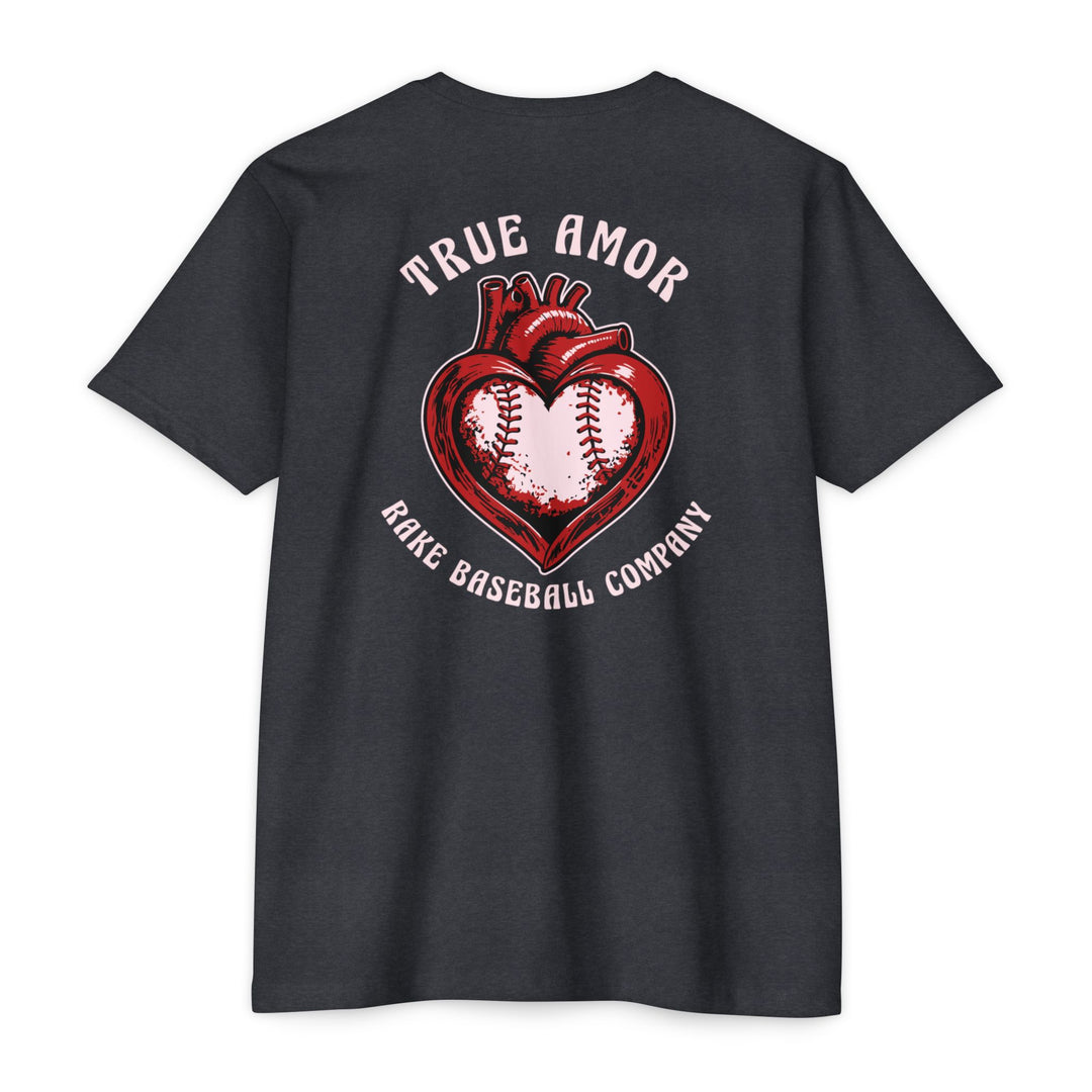 True Amor Baseball Tee - Rake Baseball Company - RAKE BASEBALL | BASEBALL T-SHIRT | BASEBALL CLOTHING | GOOD VIBES ONLY
