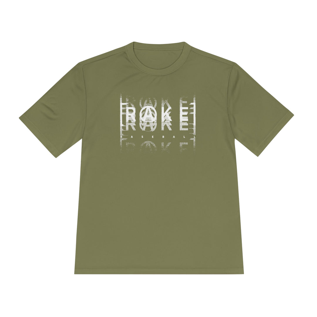 Rake A Graphic Dry Fit Tee - Rake Baseball Company - RAKE BASEBALL | BASEBALL T-SHIRT | BASEBALL CLOTHING | GOOD VIBES ONLY