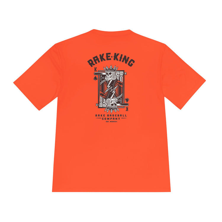 Rake King Dry Fit Tee - Rake Baseball Company - RAKE BASEBALL | BASEBALL T-SHIRT | BASEBALL CLOTHING | GOOD VIBES ONLY