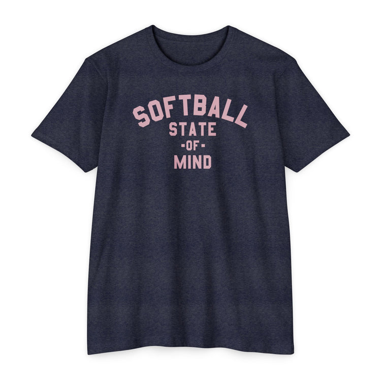 Softball State Of Mind Tee - Rake Baseball Company - RAKE BASEBALL | BASEBALL T-SHIRT | BASEBALL CLOTHING | GOOD VIBES ONLY
