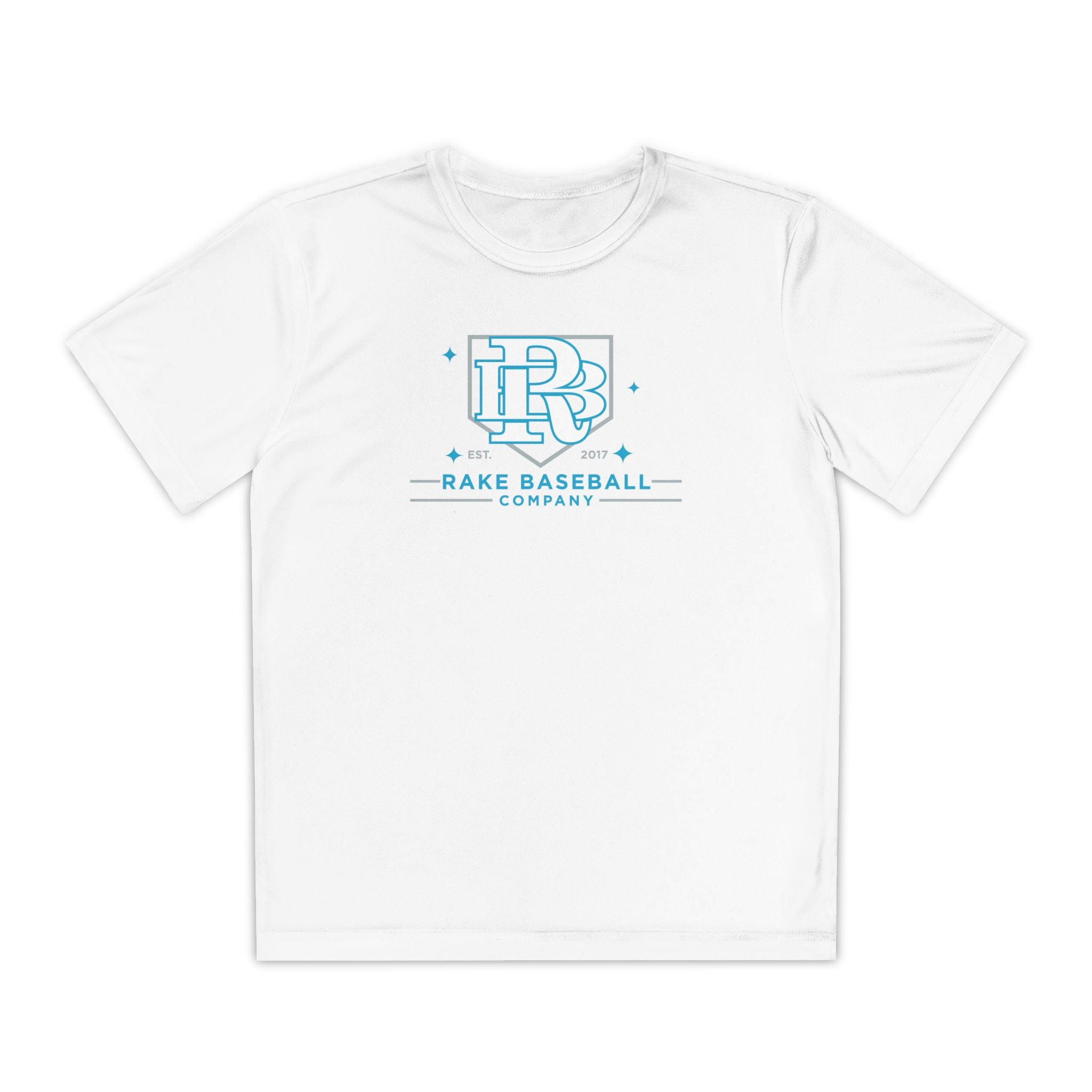 Kids Rake Baseball Homeplate Tee Dry Fit Tee - Rake Baseball Company - RAKE BASEBALL | BASEBALL T-SHIRT | BASEBALL CLOTHING | GOOD VIBES ONLY