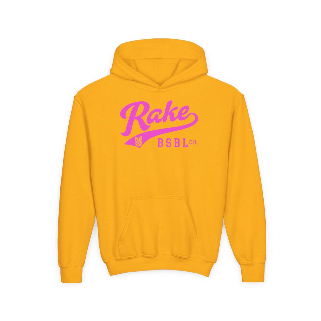 Kids Rake Script (Pink) Hoodie