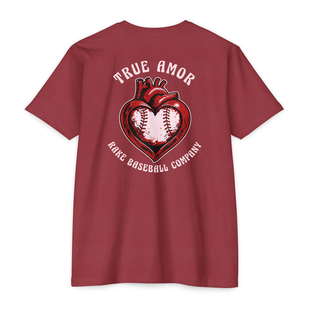 True Amor Baseball Tee - Rake Baseball Company - RAKE BASEBALL | BASEBALL T-SHIRT | BASEBALL CLOTHING | GOOD VIBES ONLY