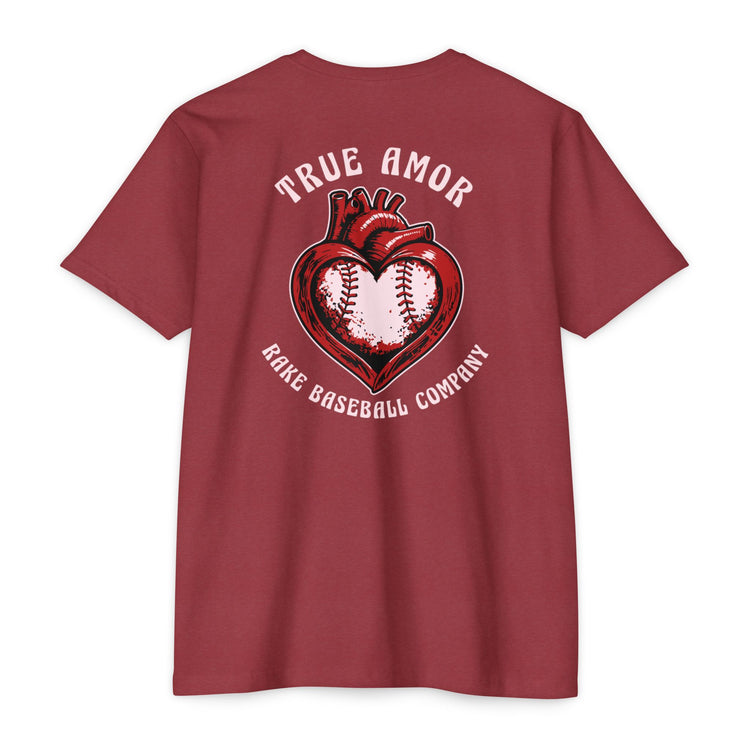 True Amor Baseball Tee - Rake Baseball Company - RAKE BASEBALL | BASEBALL T-SHIRT | BASEBALL CLOTHING | GOOD VIBES ONLY