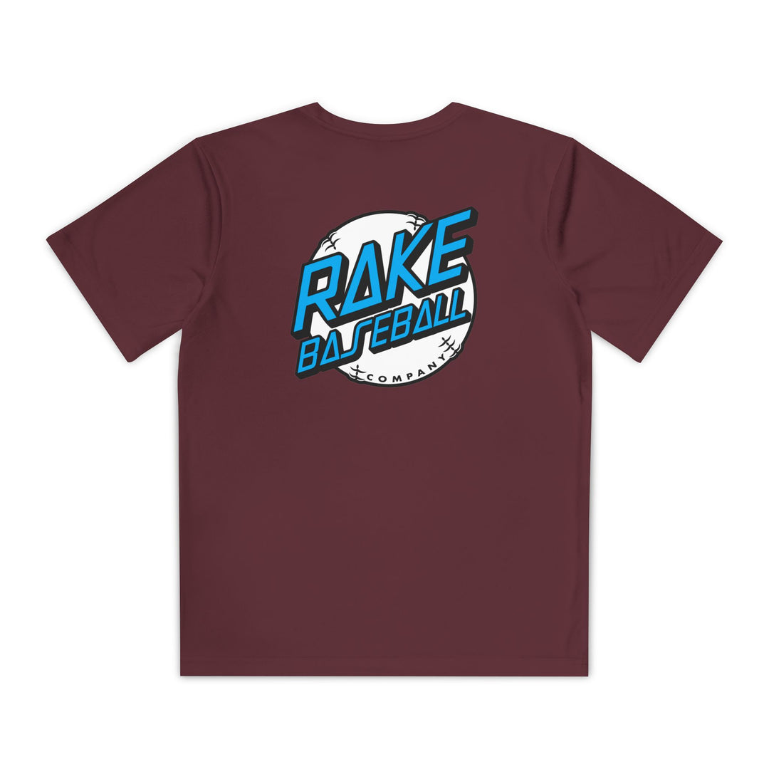 Kids Rake Dot Dry Fit Tee - Rake Baseball Company - RAKE BASEBALL | BASEBALL T-SHIRT | BASEBALL CLOTHING | GOOD VIBES ONLY