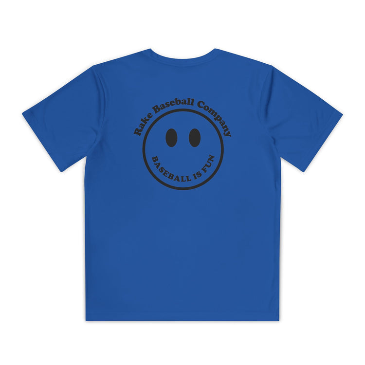 Kids Baseball Is Fun Dry Fit Tee - Rake Baseball Company - RAKE BASEBALL | BASEBALL T-SHIRT | BASEBALL CLOTHING | GOOD VIBES ONLY