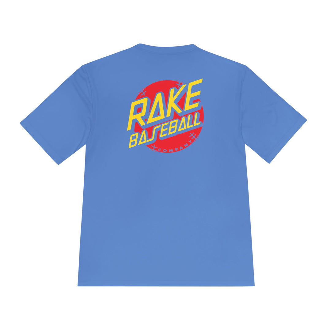 Rake Dot Dry Fit Tee - Rake Baseball Company - RAKE BASEBALL | BASEBALL T-SHIRT | BASEBALL CLOTHING | GOOD VIBES ONLY