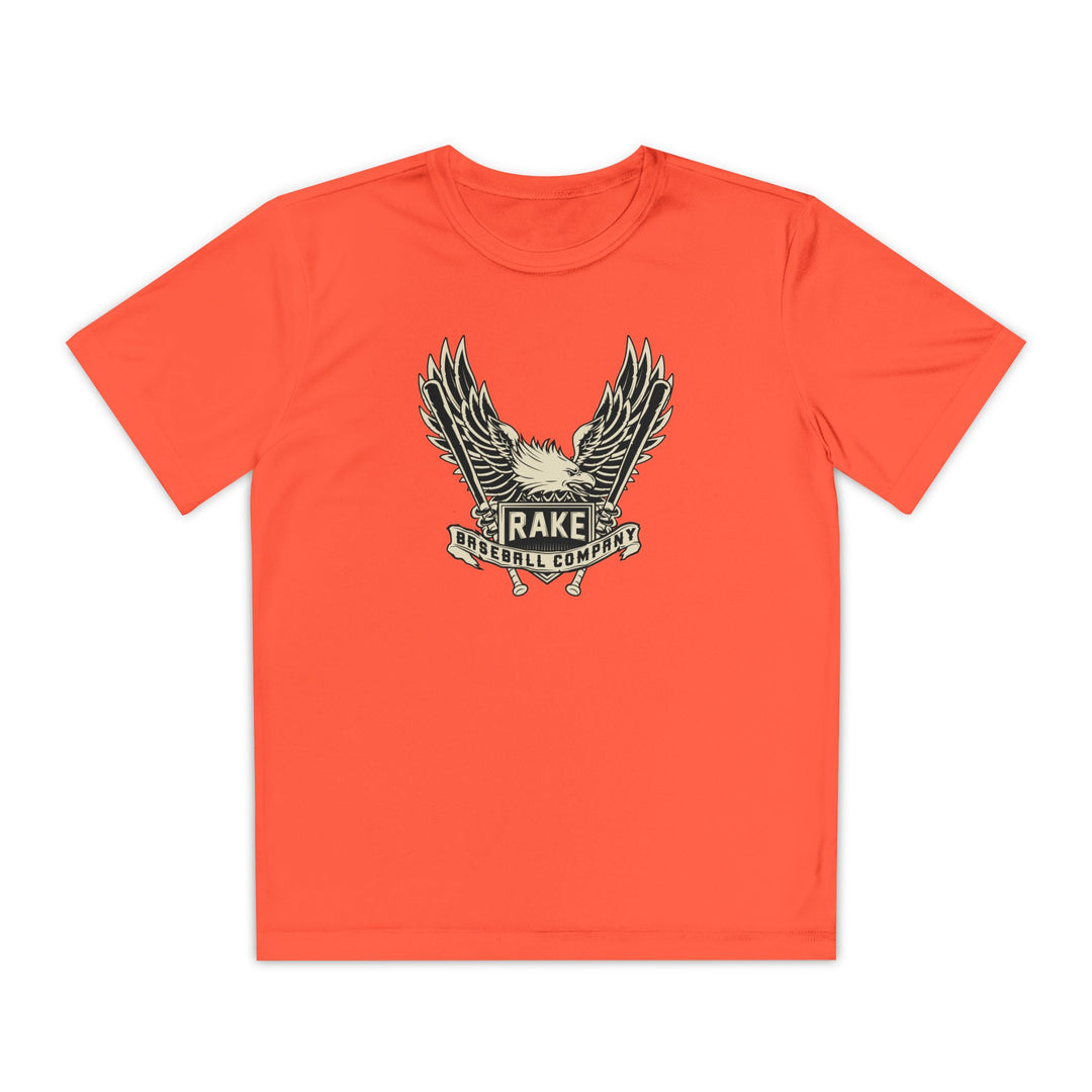 Kids Rake Eagle Dry Fit Tee - Rake Baseball Company - RAKE BASEBALL | BASEBALL T-SHIRT | BASEBALL CLOTHING | GOOD VIBES ONLY