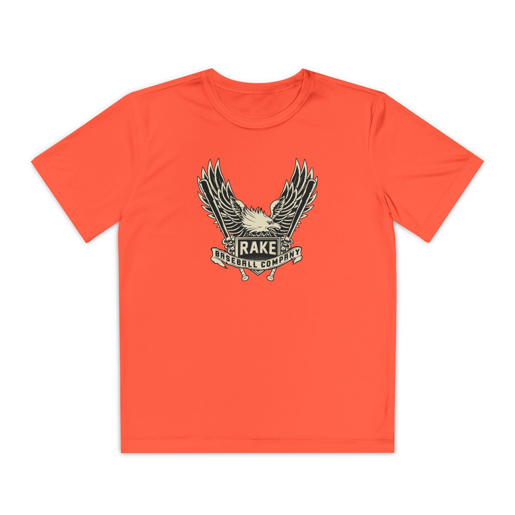 Kids Rake Eagle Dry Fit Tee - Rake Baseball Company - RAKE BASEBALL | BASEBALL T-SHIRT | BASEBALL CLOTHING | GOOD VIBES ONLY