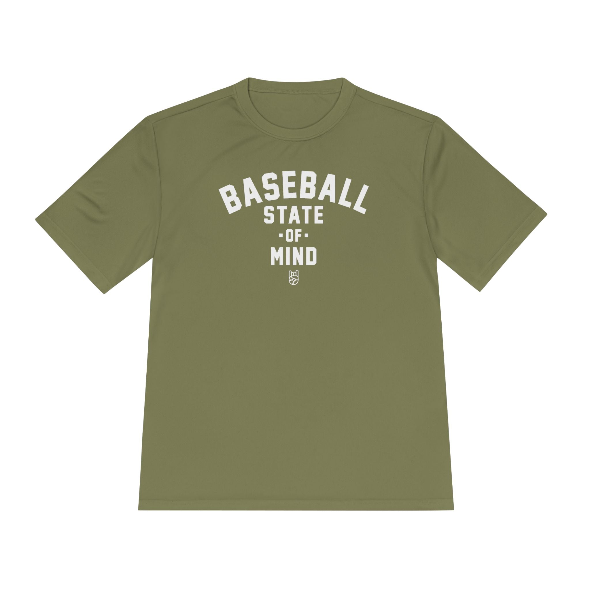 Baseball State Of Mind Dry Fit Tee - Rake Baseball Company - RAKE BASEBALL | BASEBALL T-SHIRT | BASEBALL CLOTHING | GOOD VIBES ONLY