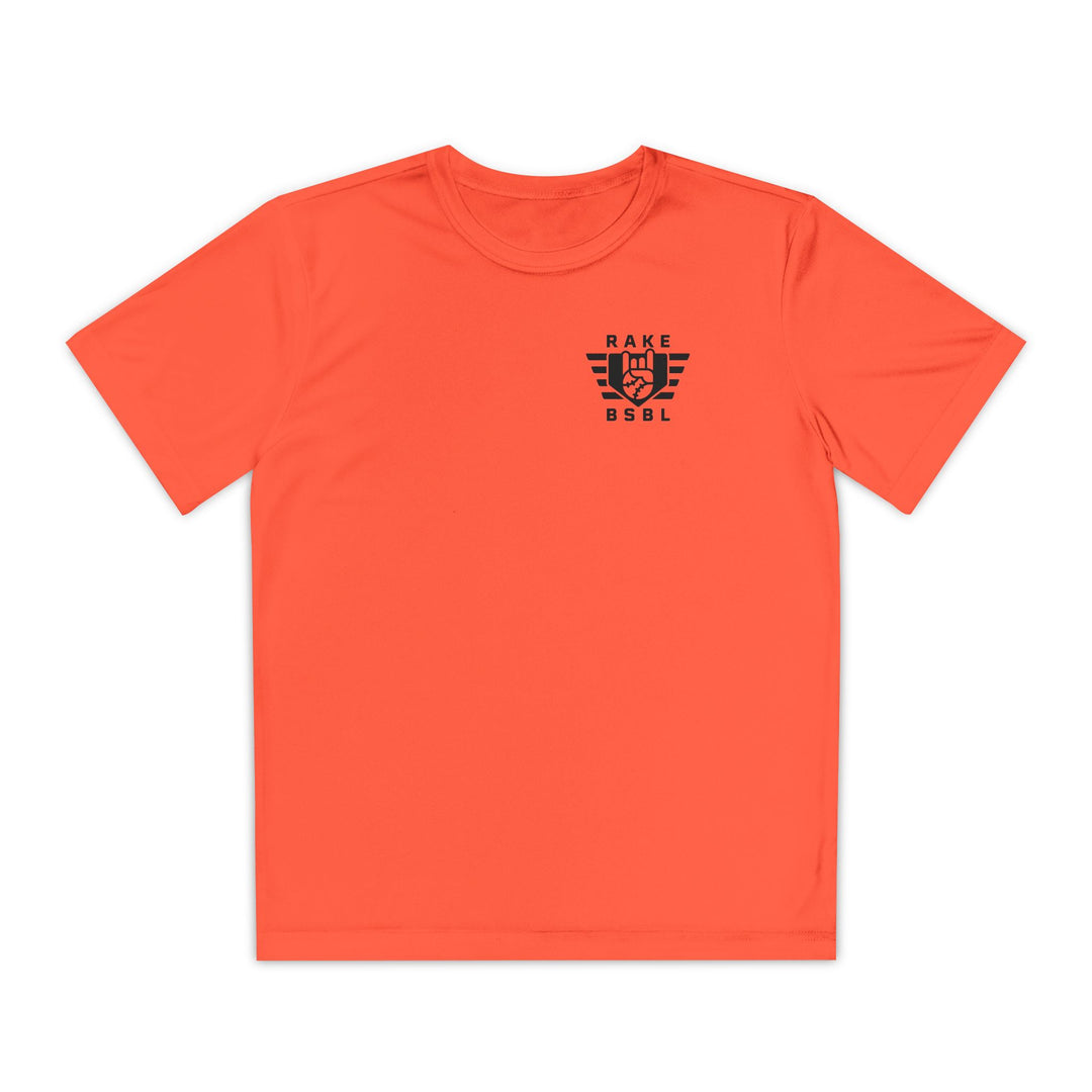 Kids Rake Flag Dry Fit Tee - Rake Baseball Company - RAKE BASEBALL | BASEBALL T-SHIRT | BASEBALL CLOTHING | GOOD VIBES ONLY