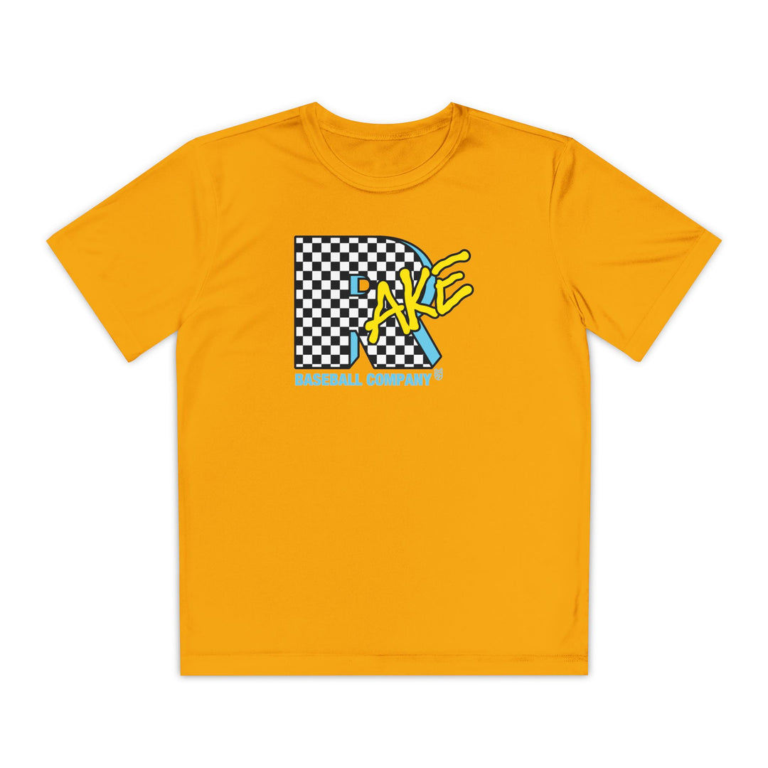 Kids Rake TV Dry Fit Tee - Rake Baseball Company - RAKE BASEBALL | BASEBALL T-SHIRT | BASEBALL CLOTHING | GOOD VIBES ONLY