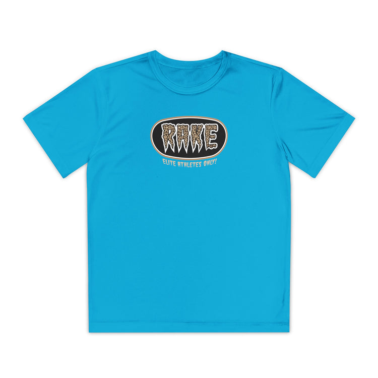 Kids Rake Cheetah Softball Company Dry Fit Tee - Rake Baseball Company - RAKE BASEBALL | BASEBALL T-SHIRT | BASEBALL CLOTHING | GOOD VIBES ONLY