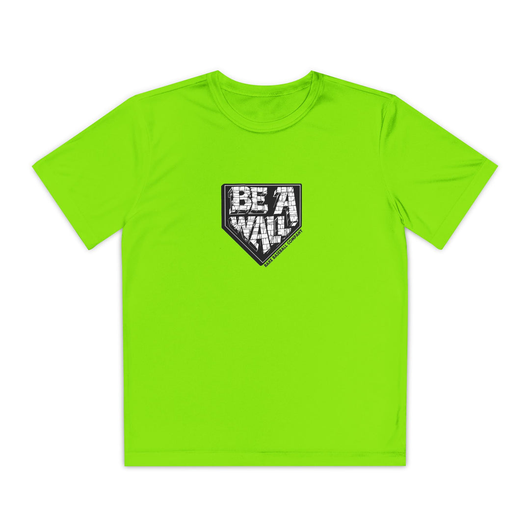 Kids Be A Wall Dry Fit Tee - Rake Baseball Company - RAKE BASEBALL | BASEBALL T-SHIRT | BASEBALL CLOTHING | GOOD VIBES ONLY