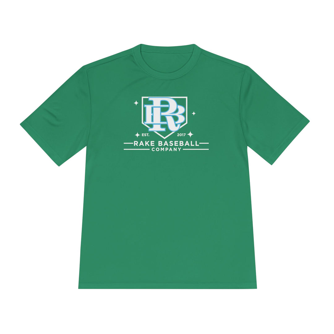 Rake Baseball Homeplate Tee Dry Fit Tee - Rake Baseball Company - RAKE BASEBALL | BASEBALL T-SHIRT | BASEBALL CLOTHING | GOOD VIBES ONLY