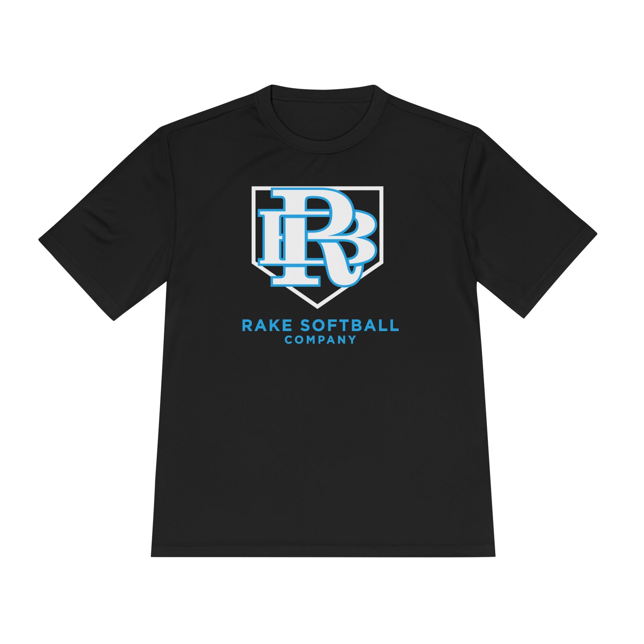 RB Homeplate Softball Dry Fit Tee - Rake Baseball Company - RAKE BASEBALL | BASEBALL T-SHIRT | BASEBALL CLOTHING | GOOD VIBES ONLY