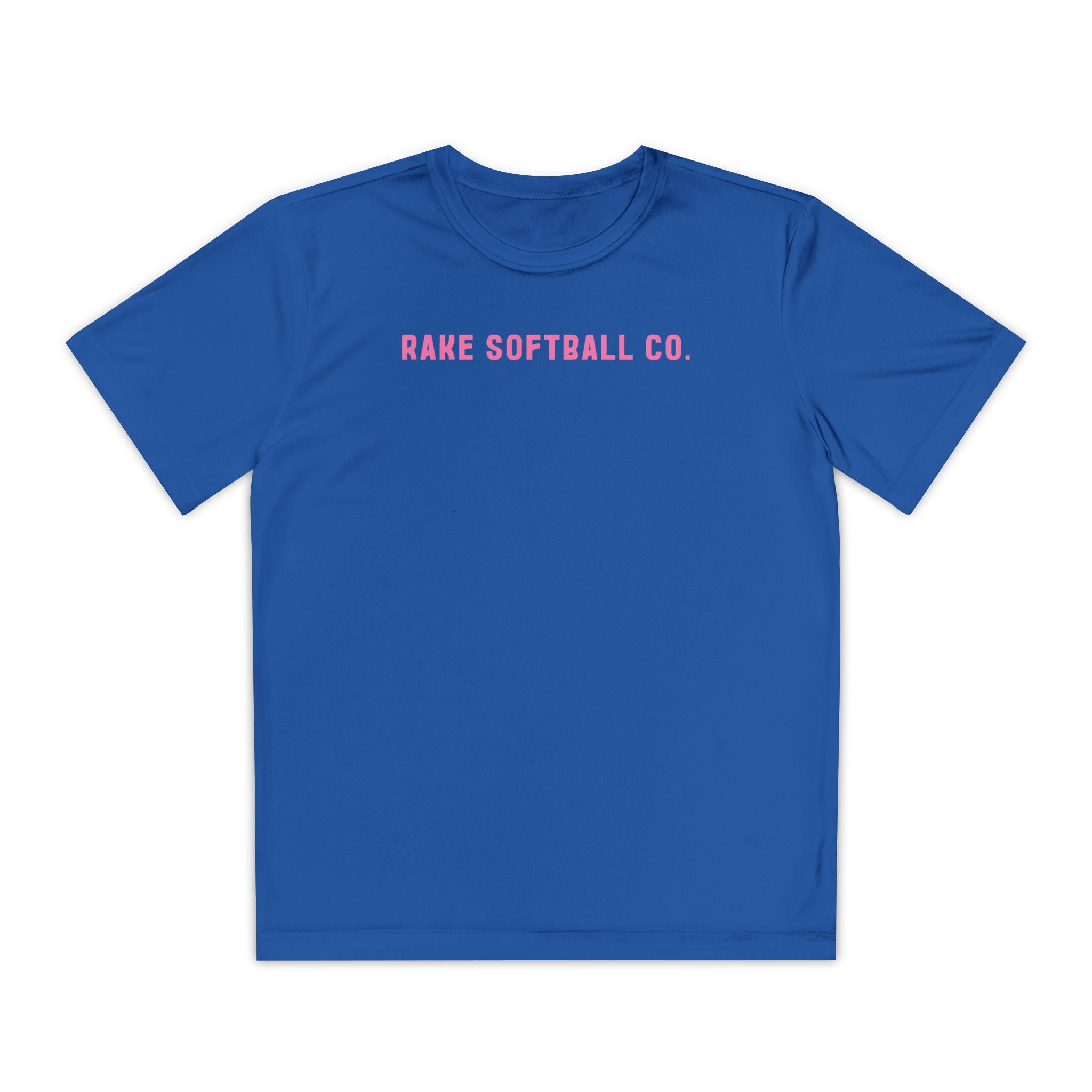 Kids Rake Softball Company Dry Fit Tee - Rake Baseball Company - RAKE BASEBALL | BASEBALL T-SHIRT | BASEBALL CLOTHING | GOOD VIBES ONLY