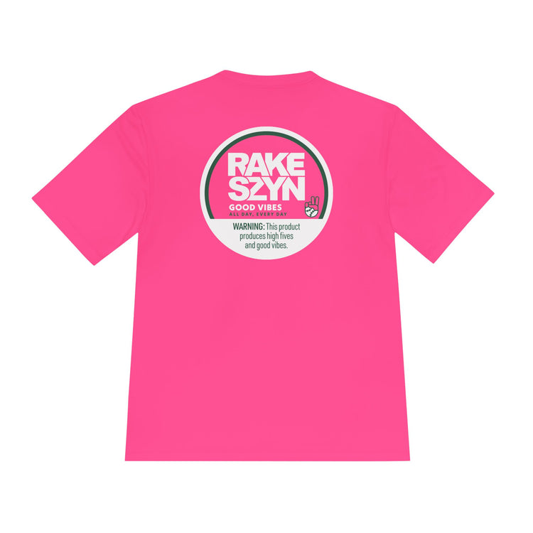 Rake SZYN Dry Fit Tee - Rake Baseball Company - RAKE BASEBALL | BASEBALL T-SHIRT | BASEBALL CLOTHING | GOOD VIBES ONLY