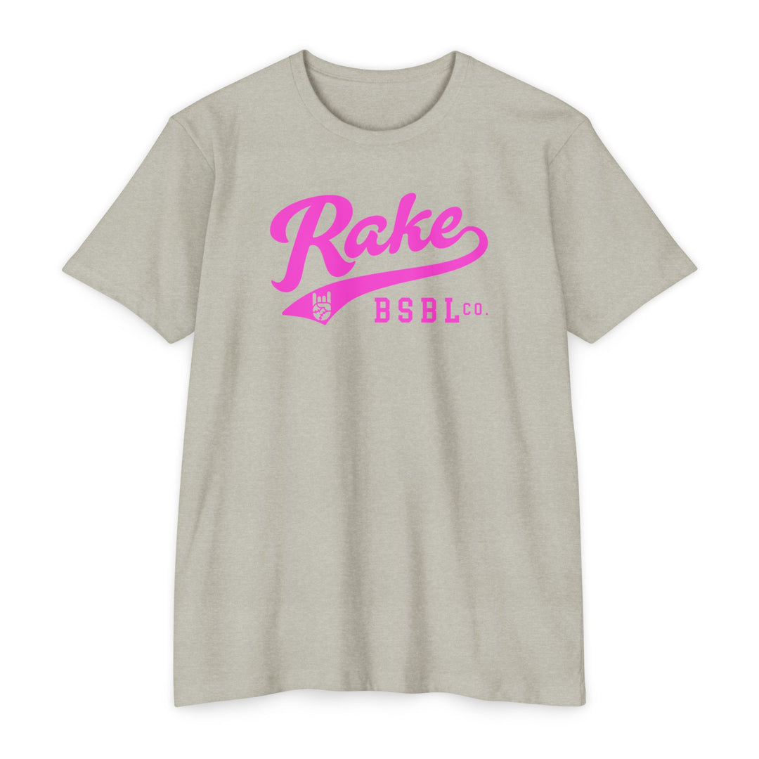 Rake Pink Script Tee