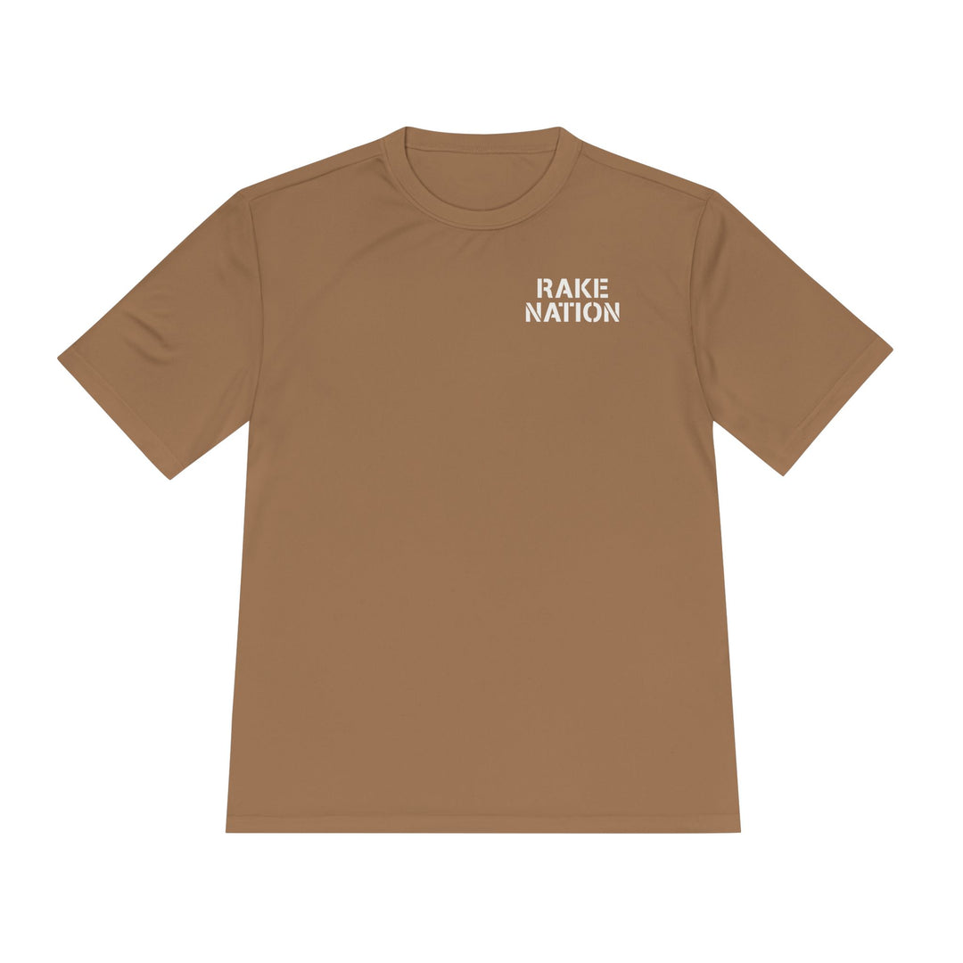 Rake Nation Dry Fit Tee - Rake Baseball Company - RAKE BASEBALL | BASEBALL T-SHIRT | BASEBALL CLOTHING | GOOD VIBES ONLY