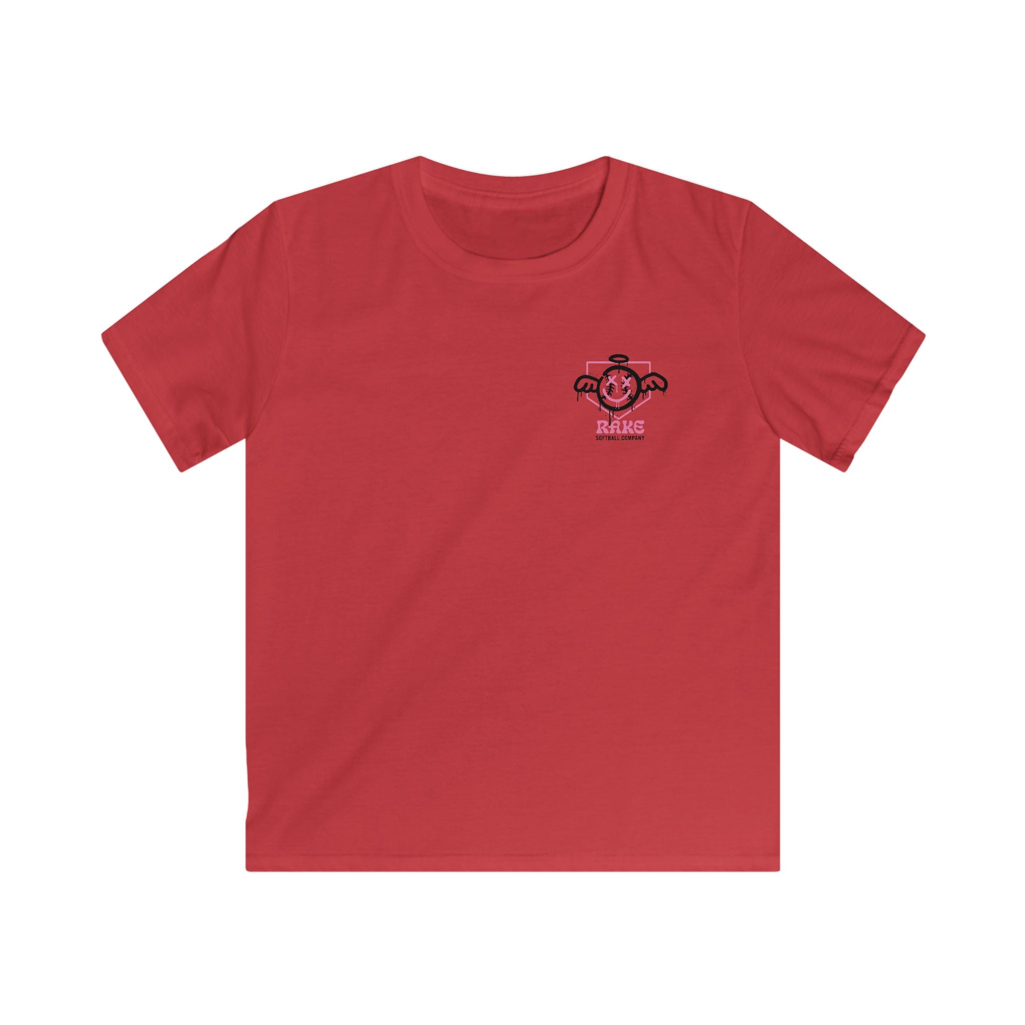 Kids She Angel Drip Softball Tee - Rake Baseball Company - RAKE BASEBALL | BASEBALL T-SHIRT | BASEBALL CLOTHING | GOOD VIBES ONLY