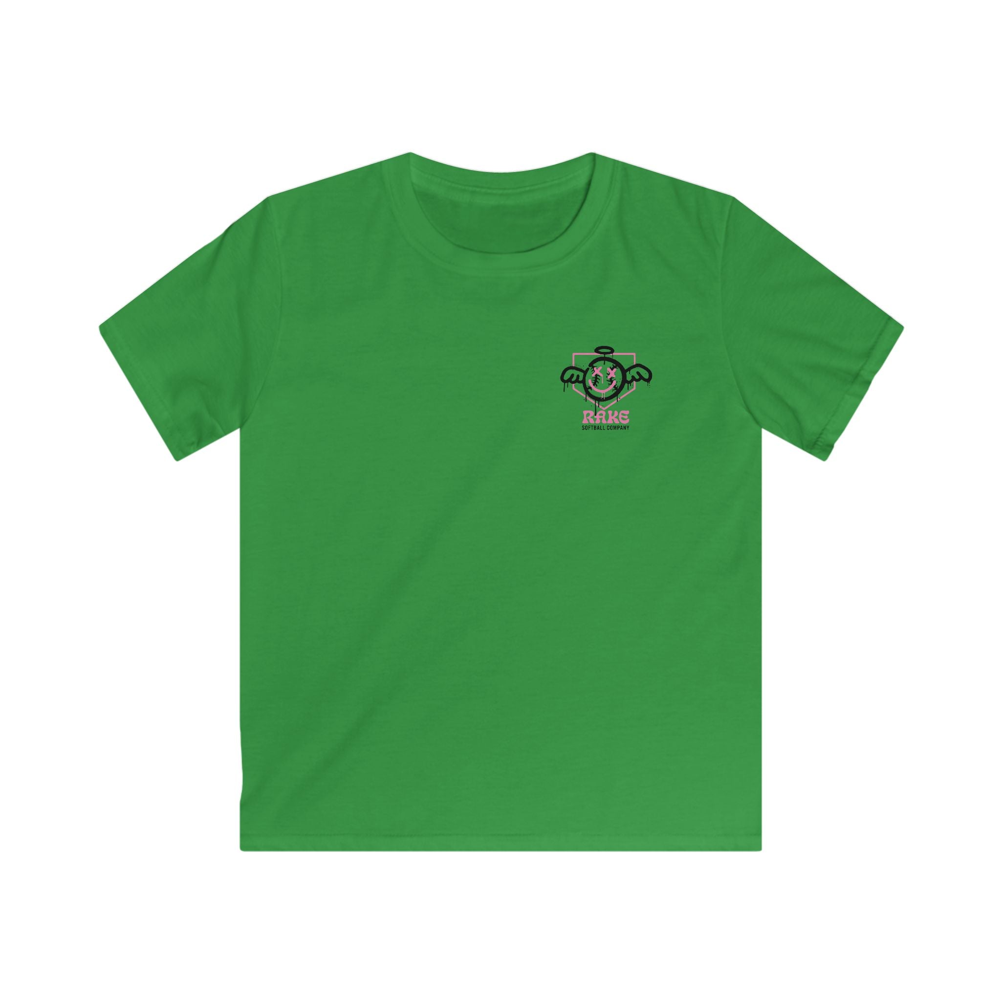Kids She Angel Drip Softball Tee - Rake Baseball Company - RAKE BASEBALL | BASEBALL T-SHIRT | BASEBALL CLOTHING | GOOD VIBES ONLY