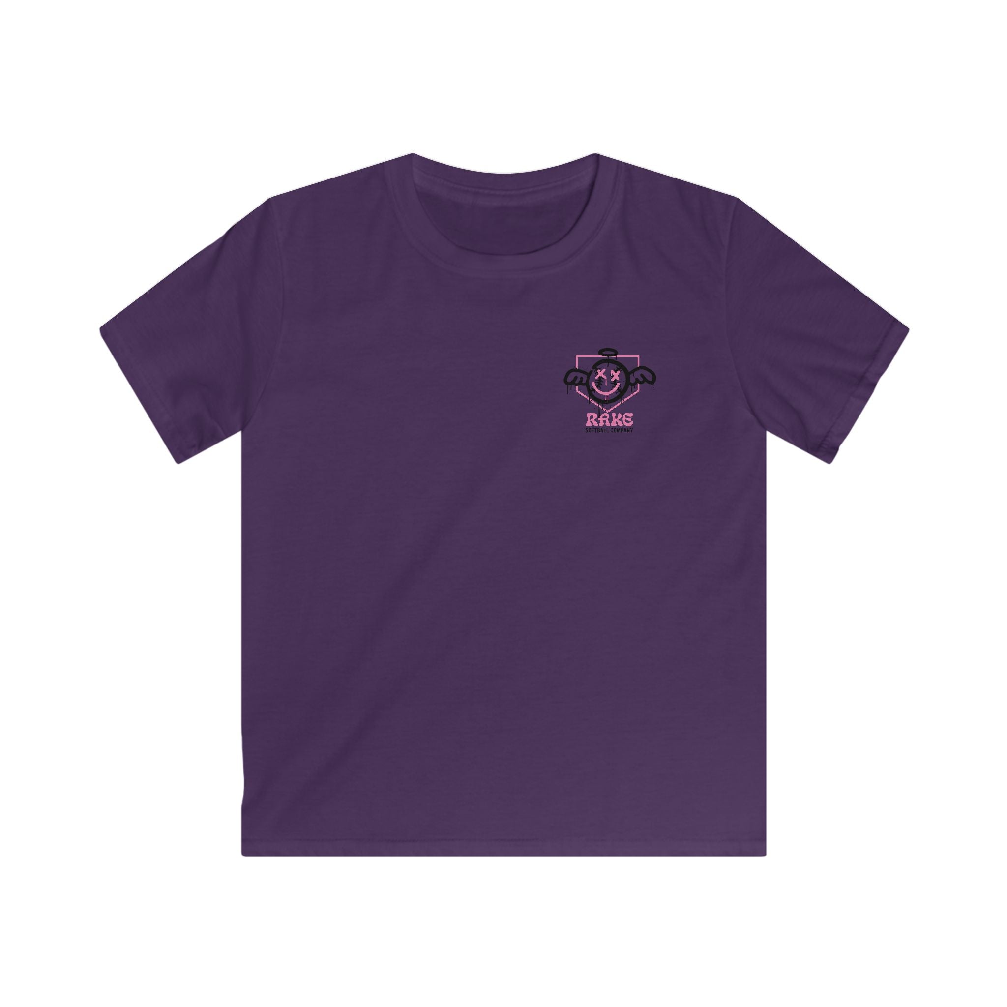 Kids She Angel Drip Softball Tee - Rake Baseball Company - RAKE BASEBALL | BASEBALL T-SHIRT | BASEBALL CLOTHING | GOOD VIBES ONLY