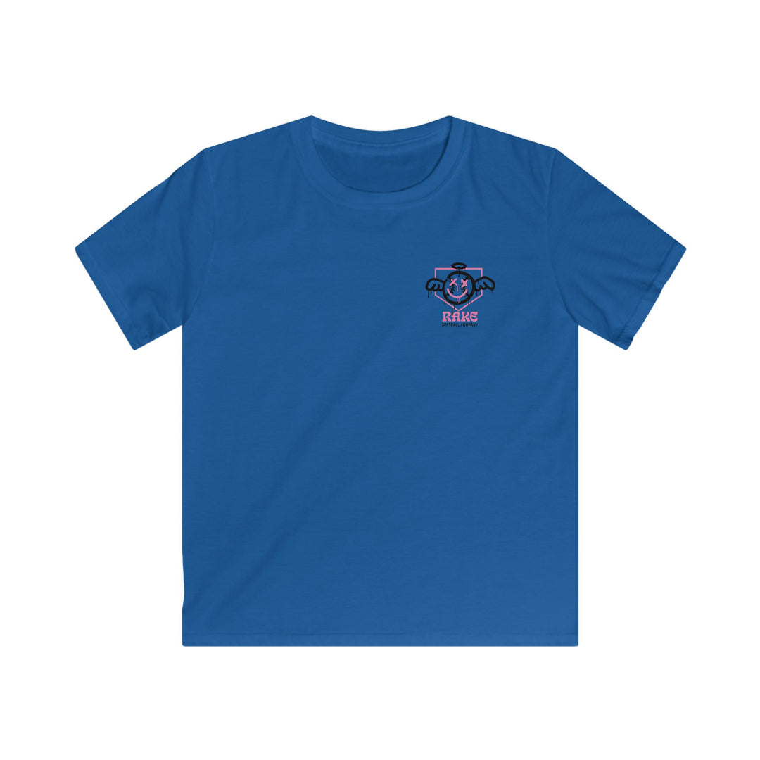 Kids She Angel Drip Softball Tee - Rake Baseball Company - RAKE BASEBALL | BASEBALL T-SHIRT | BASEBALL CLOTHING | GOOD VIBES ONLY