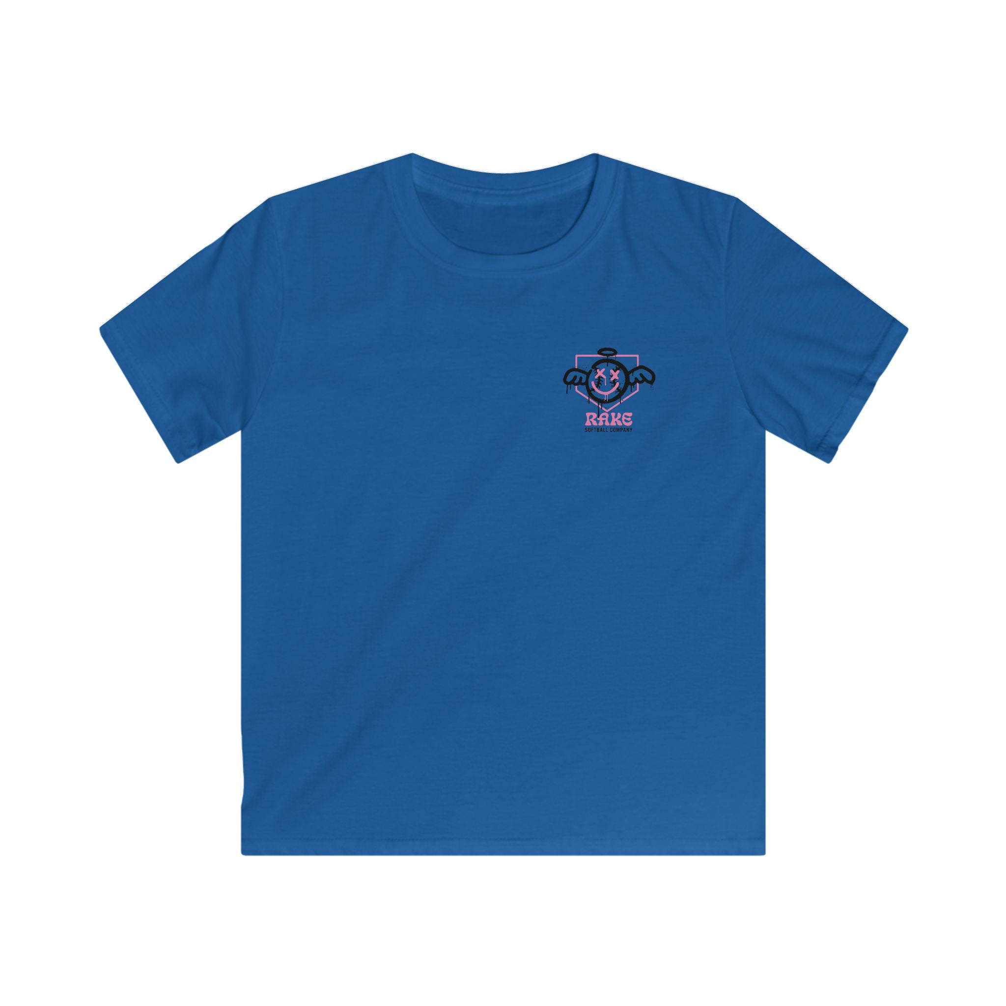 Kids She Angel Drip Softball Tee - Rake Baseball Company - RAKE BASEBALL | BASEBALL T-SHIRT | BASEBALL CLOTHING | GOOD VIBES ONLY