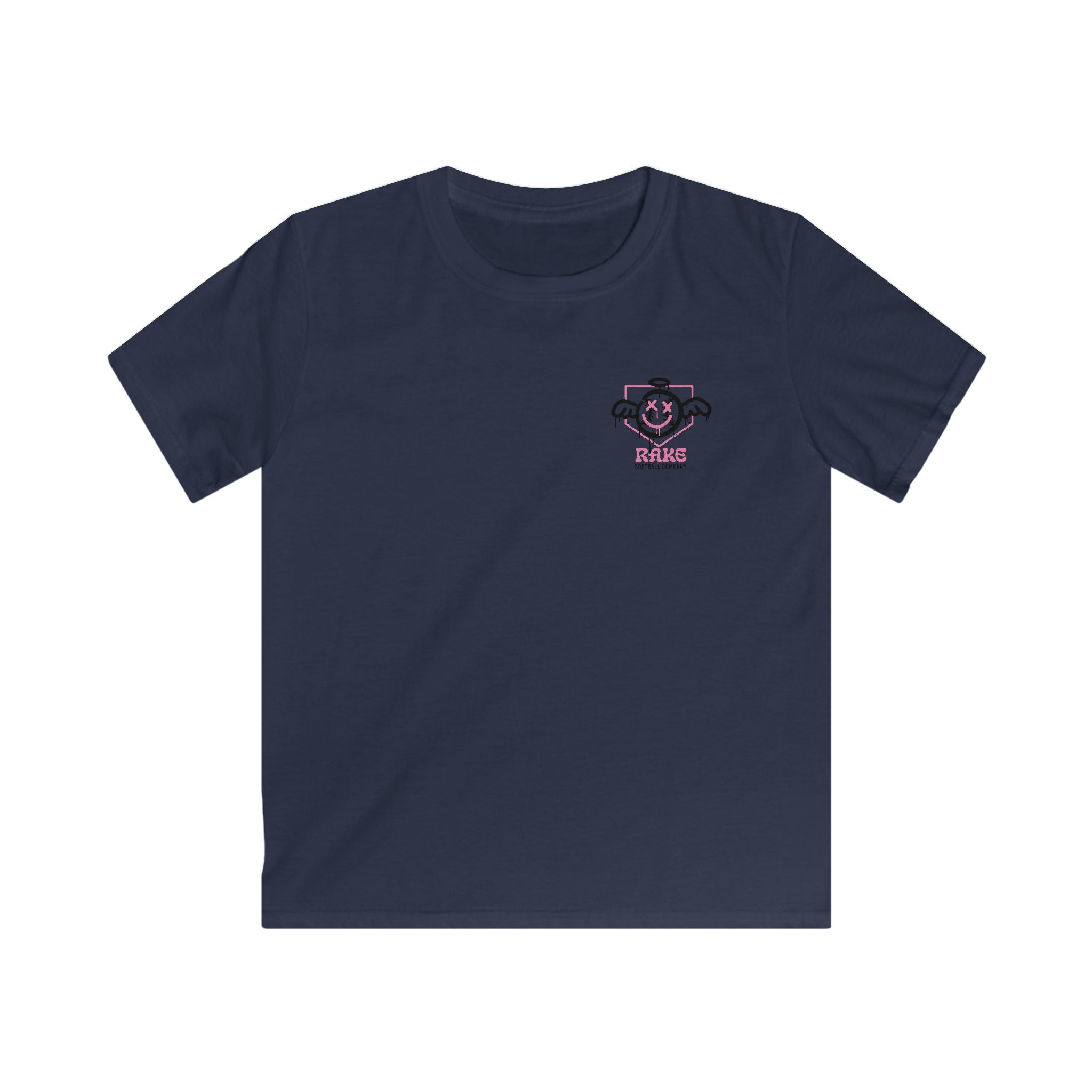 Kids She Angel Drip Softball Tee - Rake Baseball Company - RAKE BASEBALL | BASEBALL T-SHIRT | BASEBALL CLOTHING | GOOD VIBES ONLY